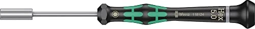 Wera Kraftform Micro 2069 Elektroniker Außensechskant Schraubendreher, 5x60mm