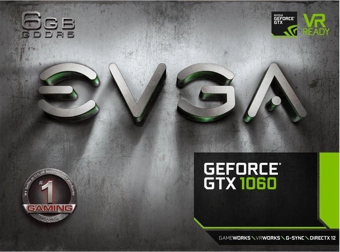 EVGA GeForce GTX 1060 Gaming, 6GB GDDR5, DVI, HDMI, 3x DP