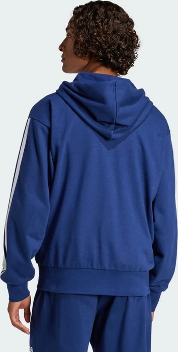 adidas Essentials 3-Streifen French Terry Hoodie dark blue/white (Herren)