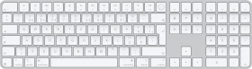 Apple Magic Keyboard mit Touch ID und Ziffernblock für Mac mit Apple Chip (USB-C), weiß/silber, USB/Bluetooth, CZ