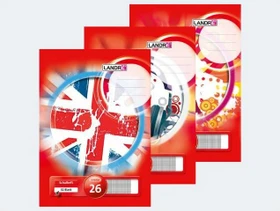 Landré Schulheft, A4, Lineatur 26, 32 Blatt, 10er-Pack