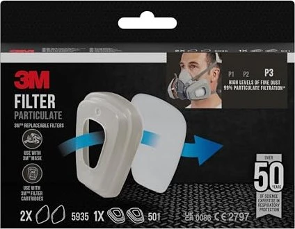 3M 5935 Ersatzfilter, 2 Stück