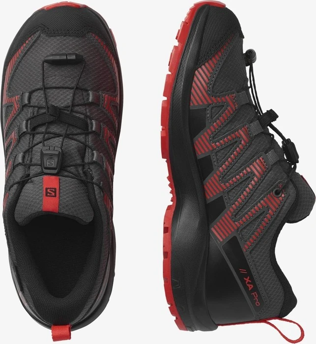 Salomon XA Pro V8 CSWP magnet/black/poppy red (Junior)