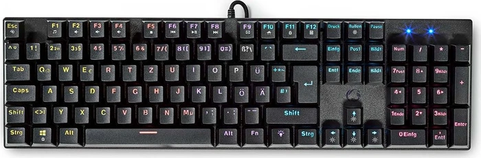 Nedis Wired Gaming Keyboard, schwarz, LEDs RGB, USB, DE