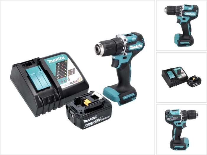 Makita DDF487RG1 Akku-Bohrschrauber inkl. Akku 6.0Ah