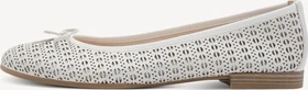 Tamaris Leder Ballerina white struct. (Damen)