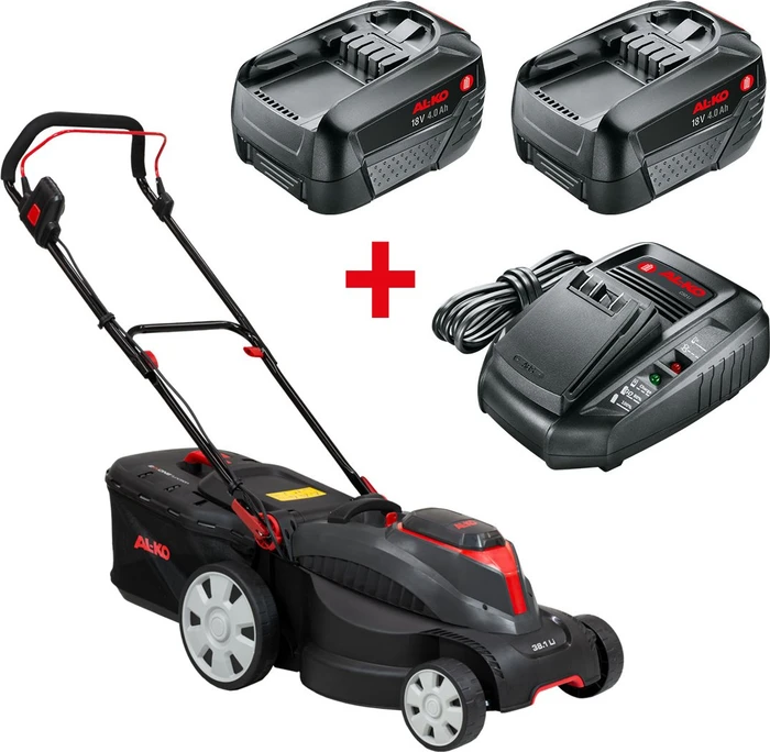 AL-KO Comfort 38.1 Li Akku-Rasenmäher inkl. 2 Akkus 4.0Ah (Bosch kompatibel)