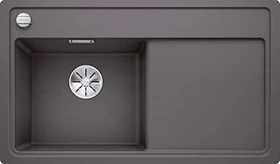 Blanco Zenar 45 S-F InFino Becken links mit Ablauffernbedienung felsgrau