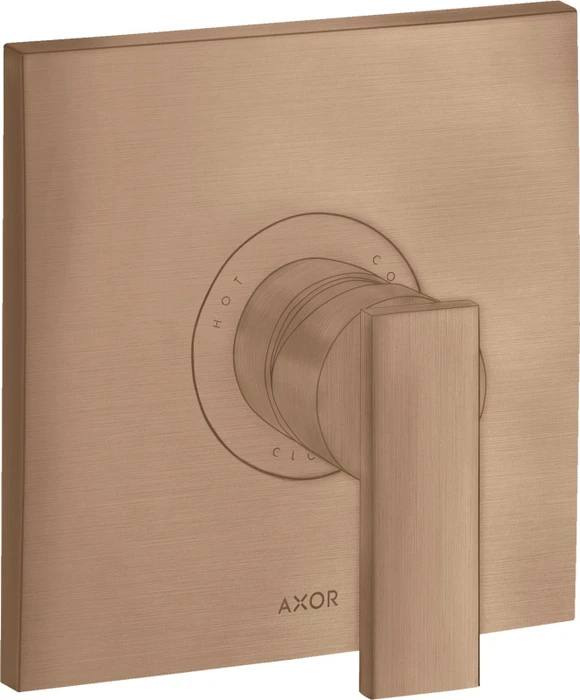 Hansgrohe Axor Citterio Einhebel-Brausemischer Unterputz mit Hebelgriff brushed red gold