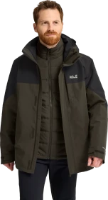 Jack Wolfskin Romberg 2 3in1 Funktionsjacke obsidian moss (Herren)