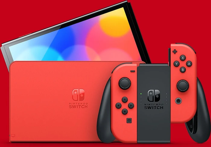 Nintendo Switch OLED - Mario Edition rot