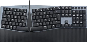 Perixx Periboard-535 Ergo, schwarz, Kailh Choc LOW PROFILE BROWN, USB, IT (PERIBOARD-535 IT BR)