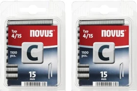 Novus Typ 4 Tacker-Klammern, 15x6.1mm, 1100 Stück