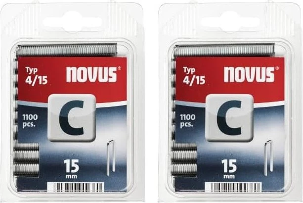 Novus Typ 4 Tacker-Klammern, 15x6.1mm, 1100 Stück