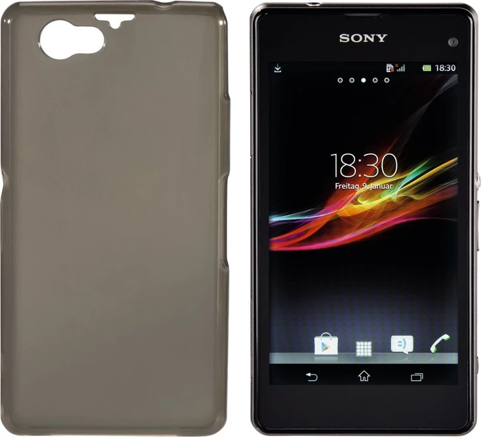 Hama Cover Crystal für Sony Xperia Z1 Compact grau