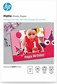 HP Fotopapier matt weiß, 10x15cm, 180g/m², 25 Blatt
