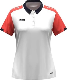 Jako Dynamic Poloshirt kurzarm white/coral/seablue (Damen)