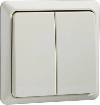 Schneider Electric Serienschalter 10A komplett RENOVIERUNG Schraubklemme perlweiß