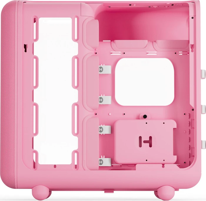 Hyte X50 Strawberry Milk, rosa, Glasfenster