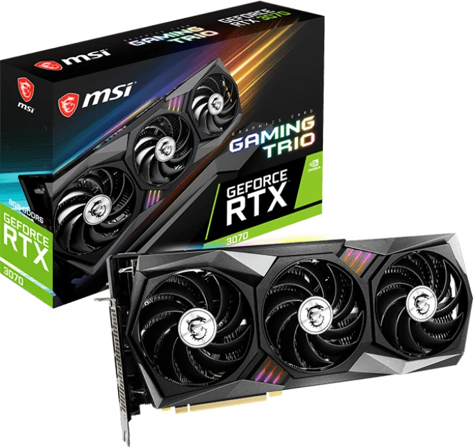 MSI GeForce RTX 3070 Gaming Trio, 8GB GDDR6, HDMI, 3x DP