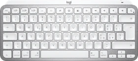 Logitech MX Keys Mini for Mac, LEDs weiß, Logi Bolt, Pale Gray, weiß/grau, USB/Bluetooth, IT