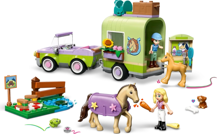LEGO Friends - Pferd und Fohlen mit Pferdeanhänger