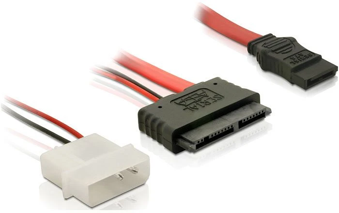 DeLOCK Micro-SATA [Buchse] auf SATA Kabel 0.3m
