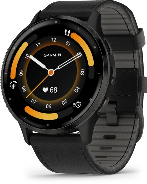 Garmin Venu 3 slate/black leather