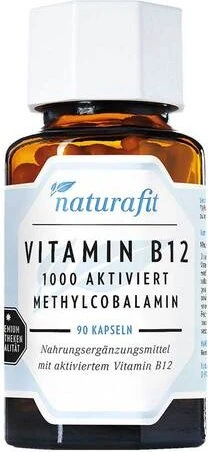 naturafit Vitamin B12 aktiviert 1000 Kapseln, 90 Stück
