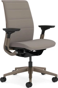 Steelcase Think Bürostuhl mit Armlehnen, beige/braun