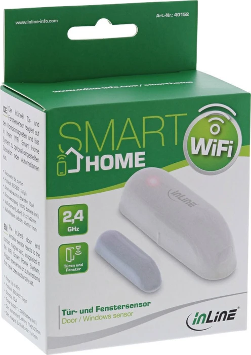 InLine SmartHome Tür- oder Fenstersensor, Schließ-/Öffnungssensor