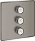 Grohe Grohtherm SmartControl Kontrollfeld mit 3 Ventilen hard graphite gebürstet Vorschaubild