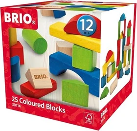 BRIO Holzbausteine bunt, 25-tlg.