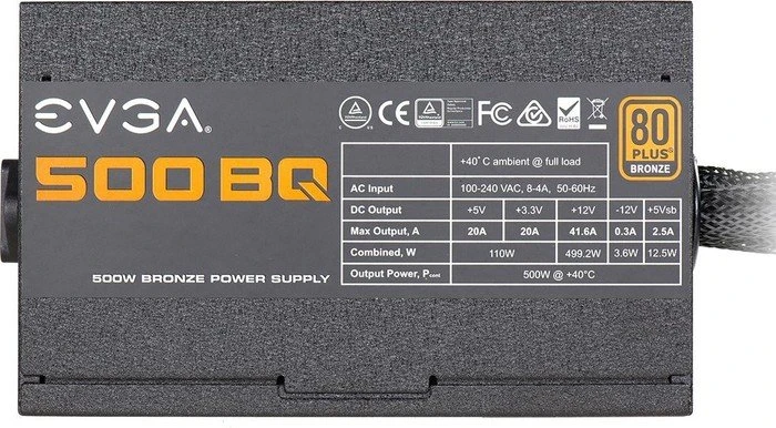 EVGA BQ 500 500W, ATX 2.3