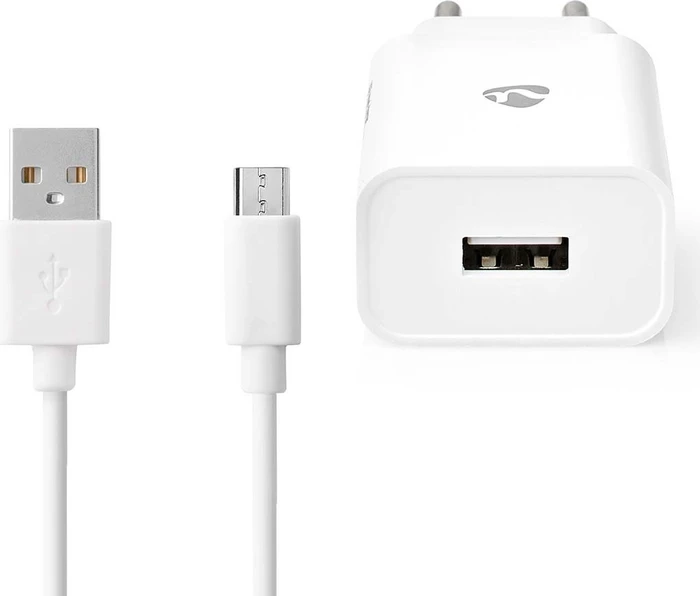 Nedis 10.5W USB-Universal-Ladegerät inkl. Micro-USB-Kabel schwarz