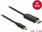 DeLOCK USB-C 3.1 [Stecker] auf HDMI [Stecker] 4K 60Hz Adapterkabel schwarz, 1m Vorschaubild
