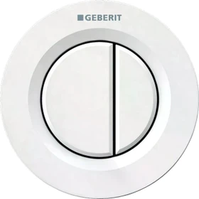 Geberit Typ 01 Fernbetätigung pneumatisch, für 2-Mengen-Spülung, UP-Drücker, weiß