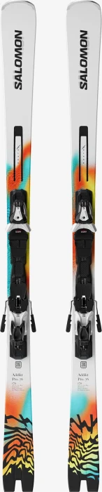 Salomon Addikt Pro 76 + MI12 GW weiß/türkis (inkl. Bindung) (Modell 2025/2026)