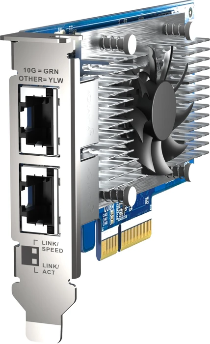 QNAP LAN-Adapter, 2x RJ-45, PCIe 3.0 x4