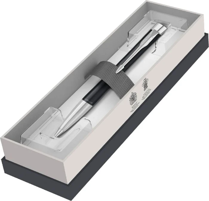 Parker Urban Twist M Kugelschreiber muted black lacquer/chrome trim, Geschenkbox