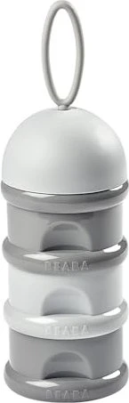 Beaba Dosierbox stapelbar Aufbewahrungsbehälter-Set, grey