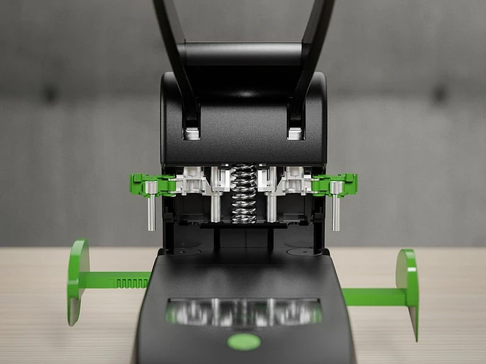 Novus B 2200 re+new nachhaltiger 2in1 Blocklocher, schwarz/grün