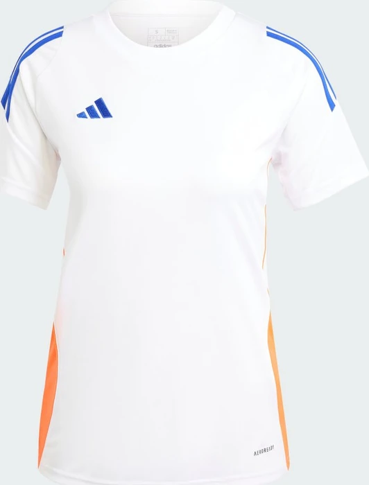 adidas Tiro 24 Trikot kurzarm white/lucid blue/app solar red (Damen)