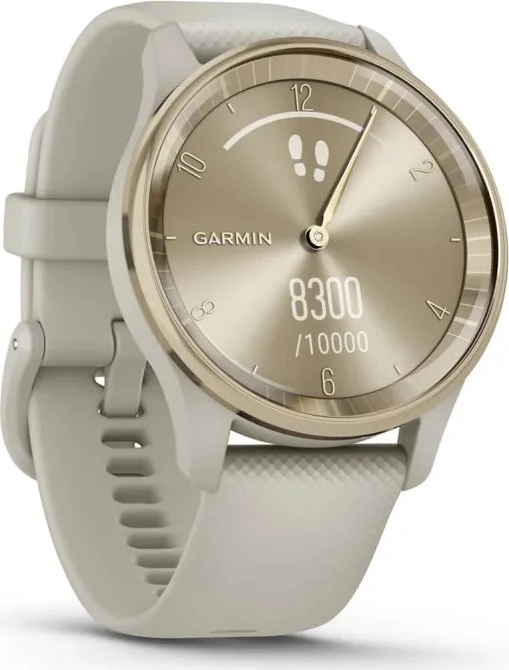 Garmin vivomove Trend Aktivitäts-Tracker french grey/cream gold