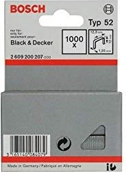 Bosch Professional Typ 52 Tacker-Klammern, 12x12.3mm, 1000 Stück