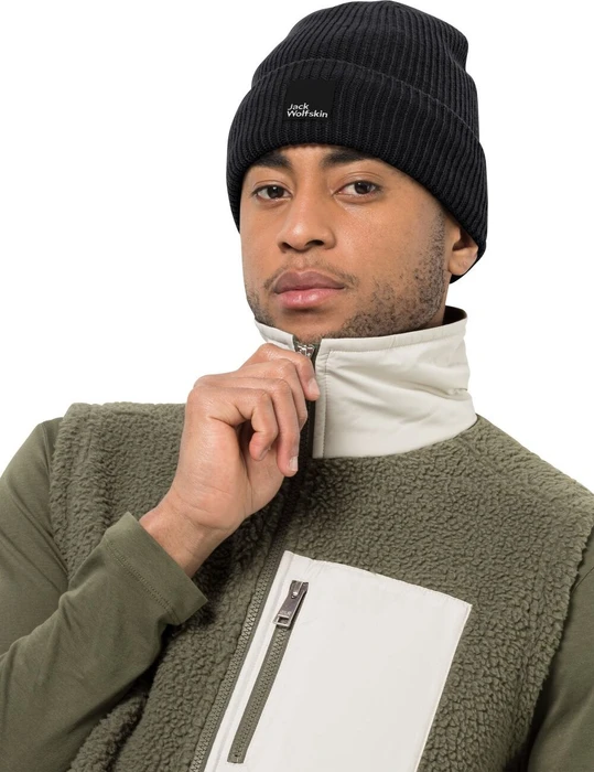 Jack Wolfskin Pergamon Beanie schwarz