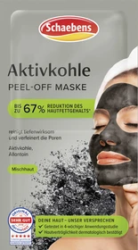 Schaebens Aktivkohle Peel-Off Maske, 16ml (2x 8ml)