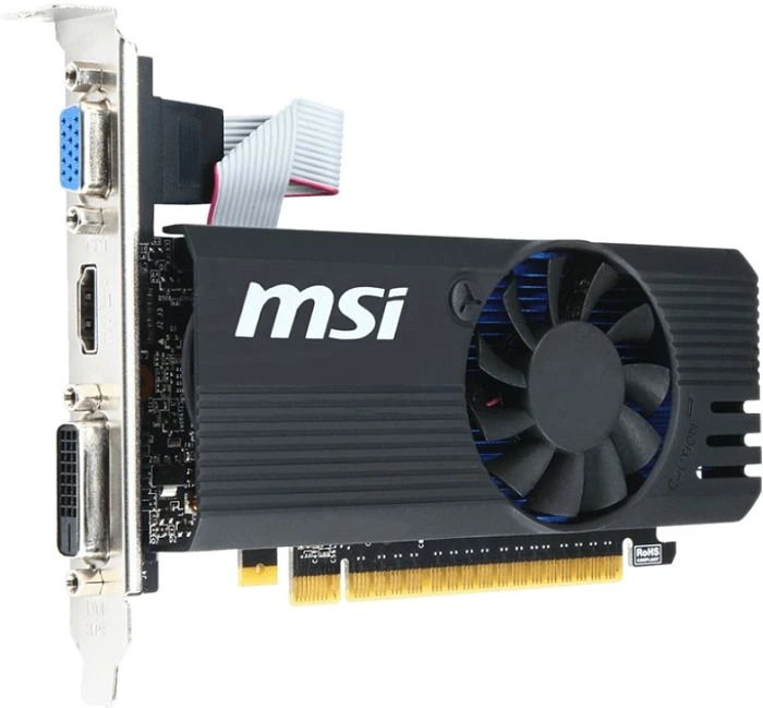 MSI GeForce GT 730 low profile, N730K-2GD5LP/OC, 2GB GDDR5, VGA, DVI, HDMI