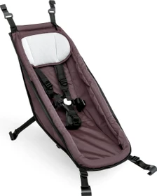 Croozer Kraams Fahrradanhänger Babysitz blossom red
