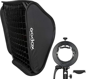 Godox S2 Speedlite Bracket + 60x60cm Softbox + Grid